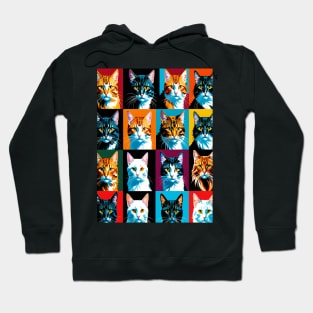 Pop Art Cat Portraits Hoodie